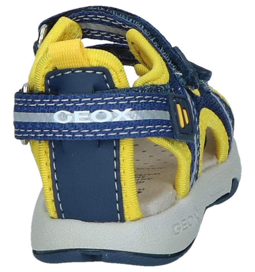 Donkerblauwe Watersandalen Geox in stof (245008)