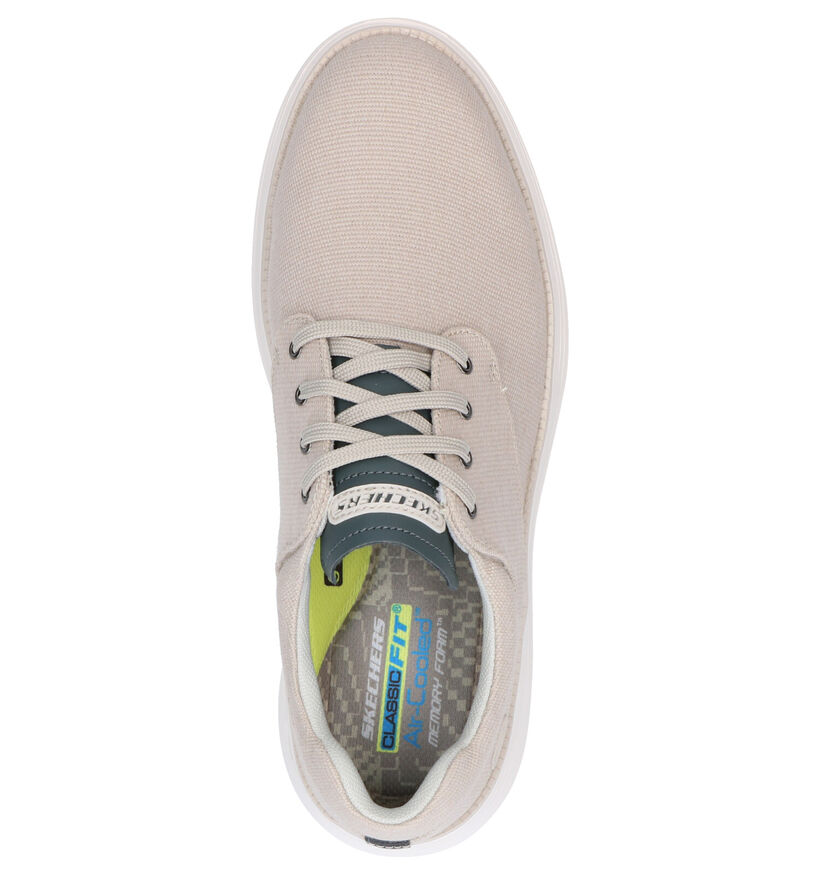 Skechers Status 2.0 Zwarte Veterschoenen in stof (272799)