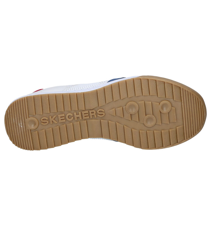 Skechers Zinger Witte Veterschoenen in kunstleer (272810)