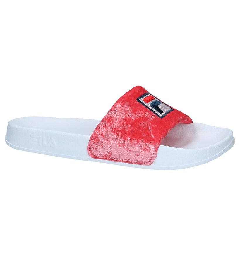 Roze Fluwelen Badslippers Fila Palm Beach Slipper, , pdp