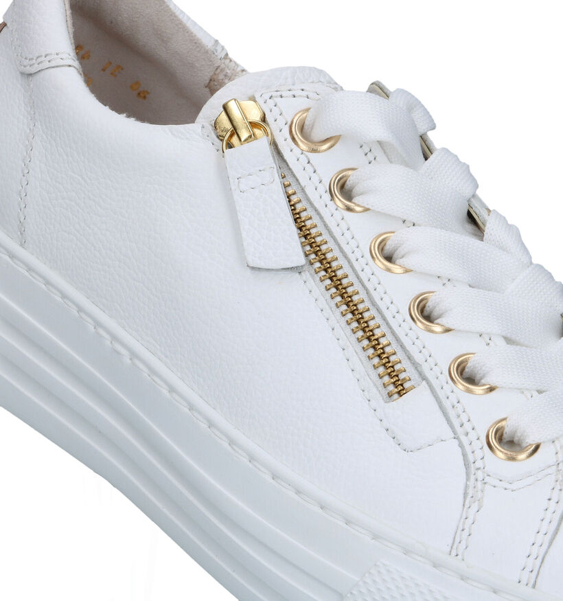 Gabor OptiFit Witte Sneakers in leer (319466)