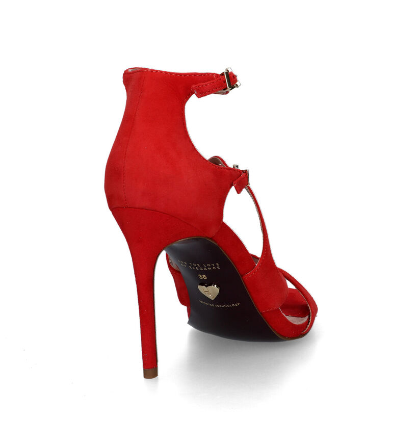 Tamaris Heart & Sole Sandales à talons hauts en Rouge pour femmes (320573)