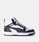 Puma Rebound v6 mid Witte Sneakers voor jongens, meisjes (350368) - geschikt voor steunzolen