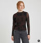 Vila Rikke Longsleeves en Brun fonc&eacute; pour femmes (379772)