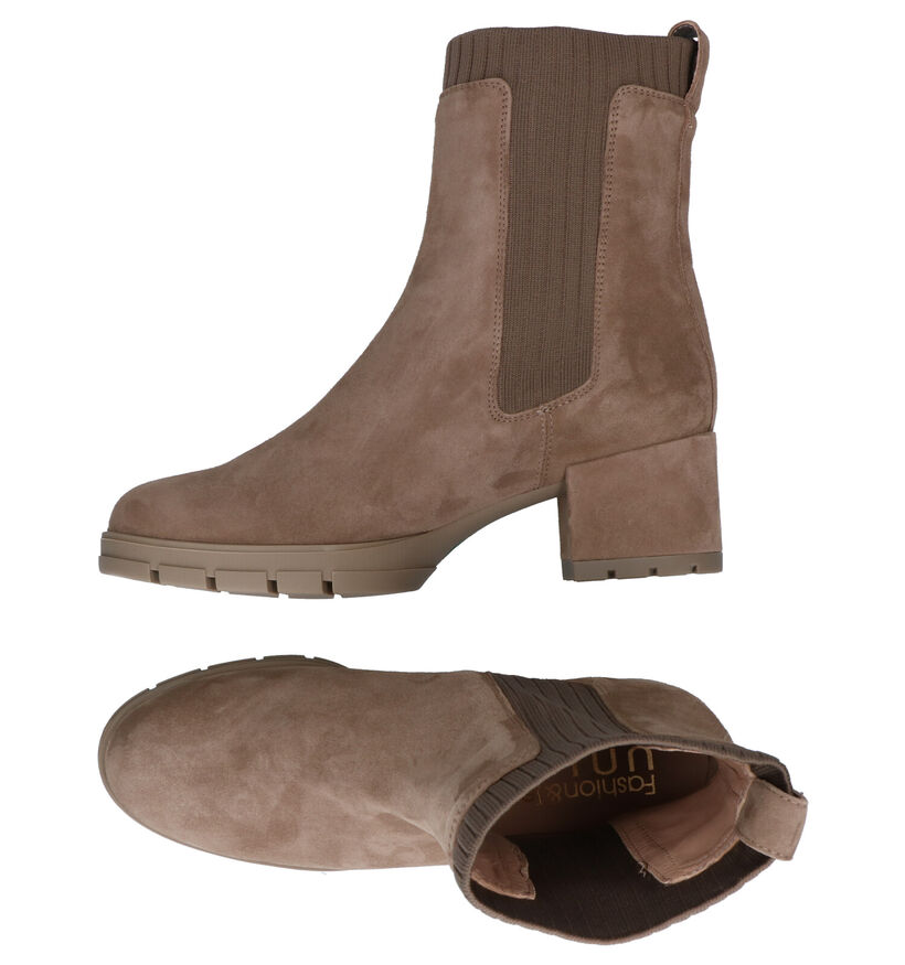 Unisa Jolto Bottillons en Taupe pour femmes (298078)