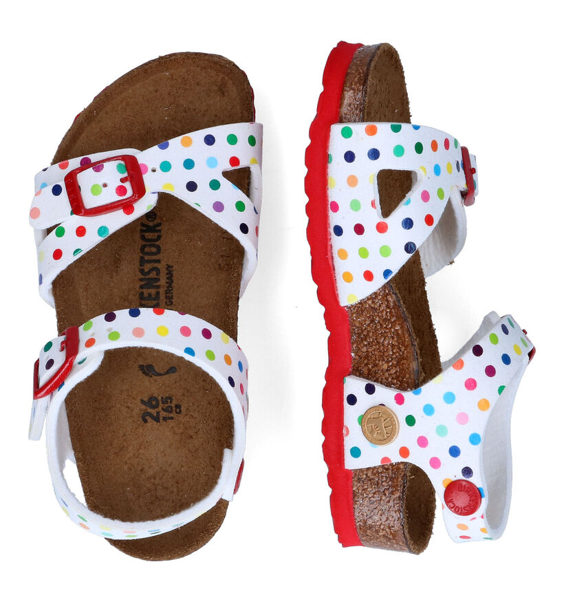 Birkenstock Rio Sandales en Rose en simili cuir (322467)