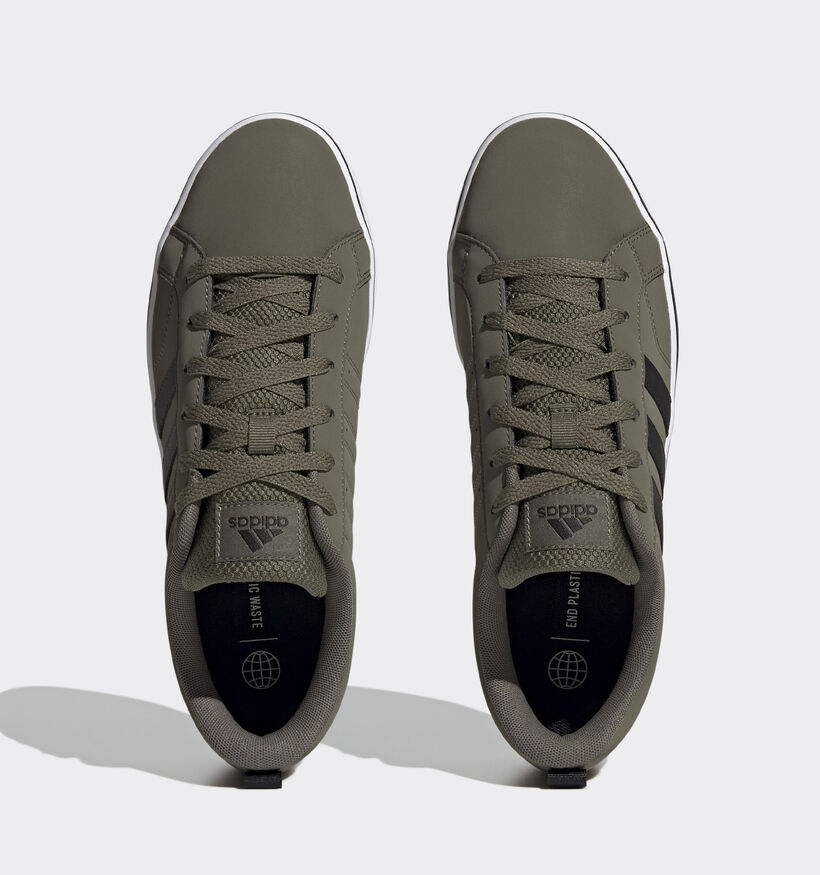 adidas VS Pace 2.0 Baskets en Vert Olive pour hommes, garçons (348966) - pour semelles orthopédiques