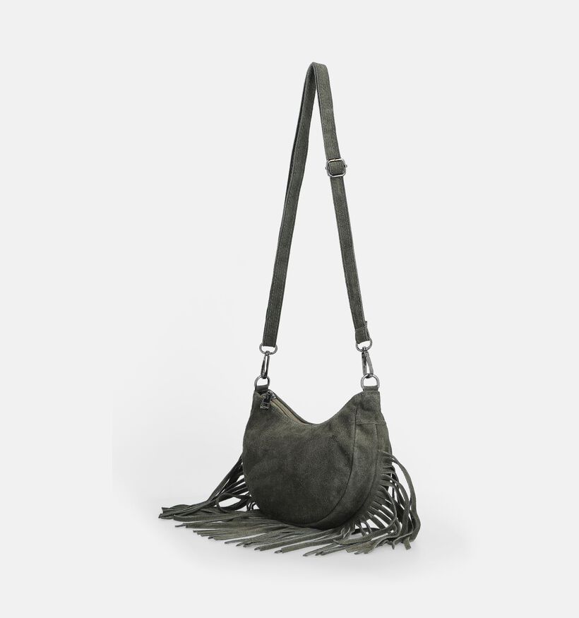 Charm London Fringes Groene Schoudertas voor dames (373491)