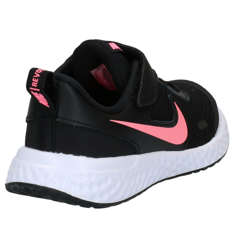 Nike Revolution Baskets en Gris en cuir (291161)