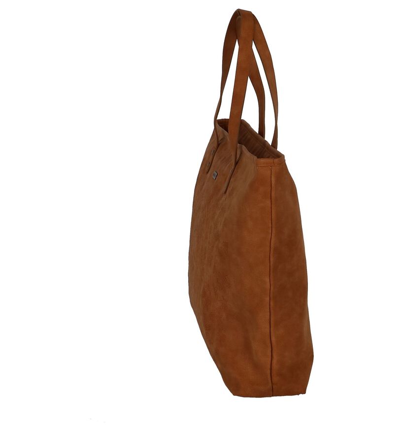 Cognac Shopper Tas Roxy Set It On Fire in kunstleer (241019)