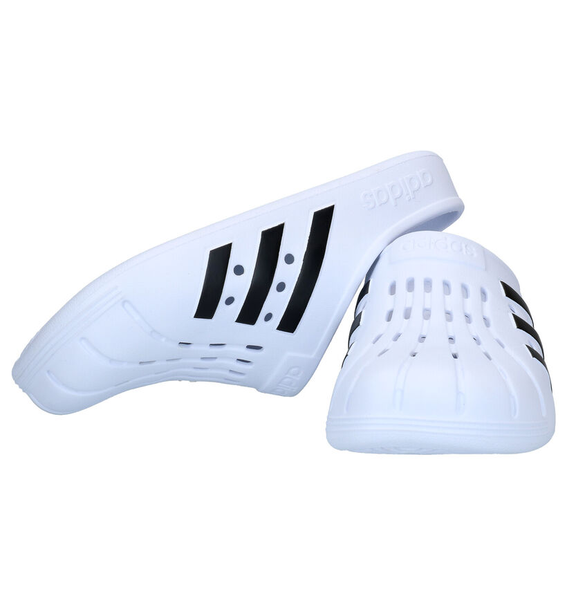 adidas Adilette Clog Witte Slippers in kunststof (291824)