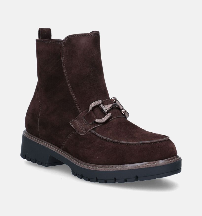 Tamaris Bottines plates en Marron pour femmes (346635)