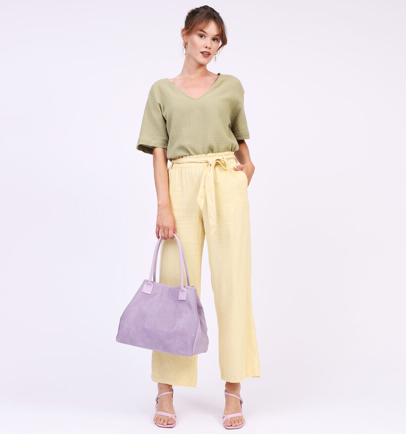 JDY Pantalon Large en Jaune (311836)