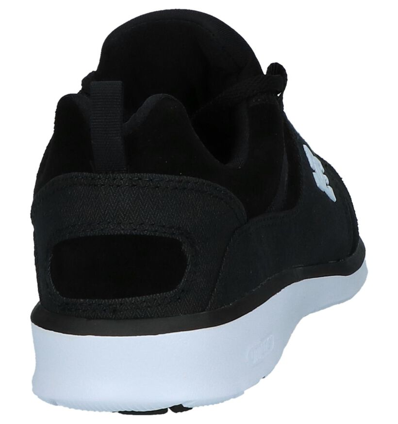 Zwarte DC Shoes Heathrow Lage Slip-on Sneakers in daim (223626)