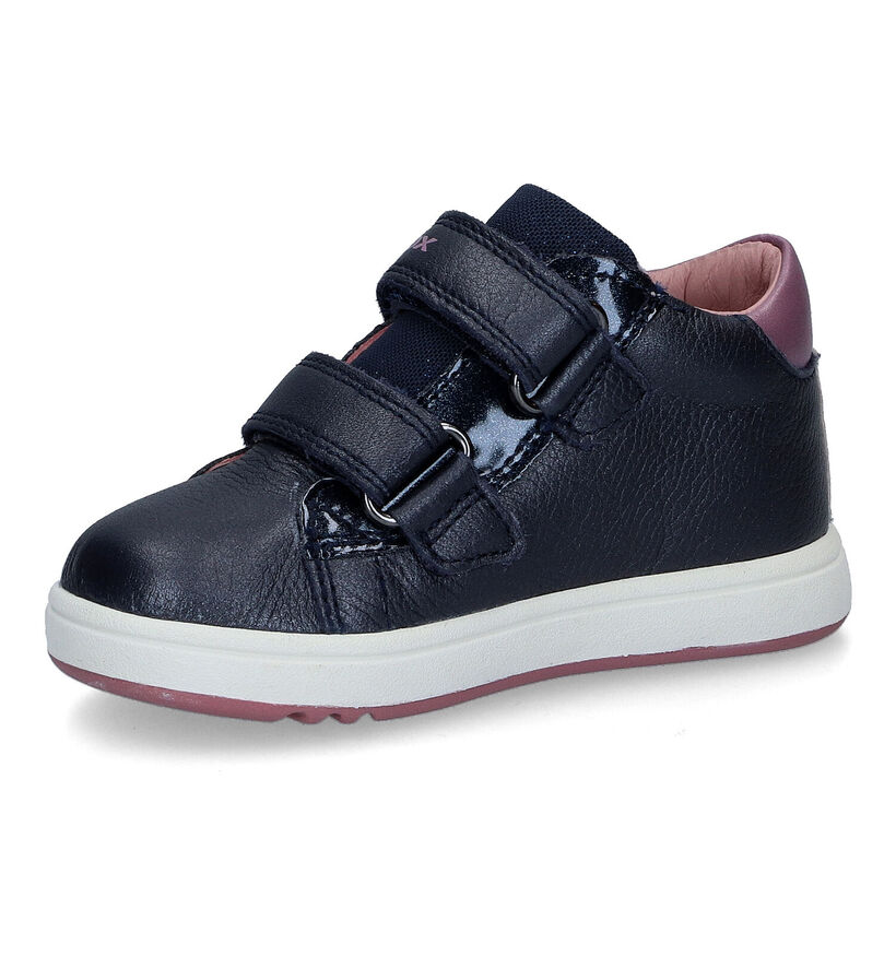 Geox Biglia Zwarte Babyschoentjes in leer (312539)