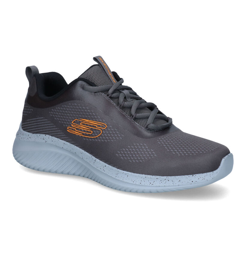 Skechers Ultra Flex 3.0 Cryptic Grijze Sneakers in stof (319156)