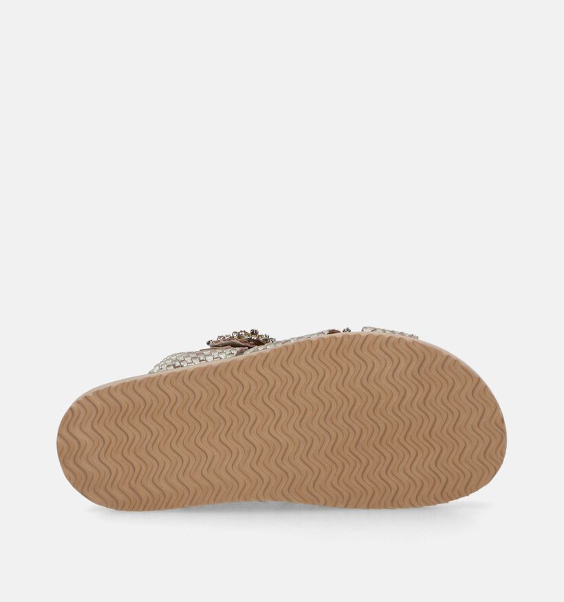 Inuovo Gouden Metallic Slippers voor dames (341524)