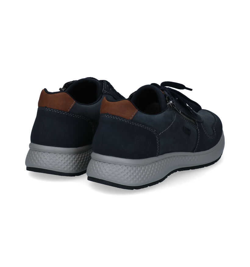 Rieker Blauwe Veterschoenen in nubuck (312361)