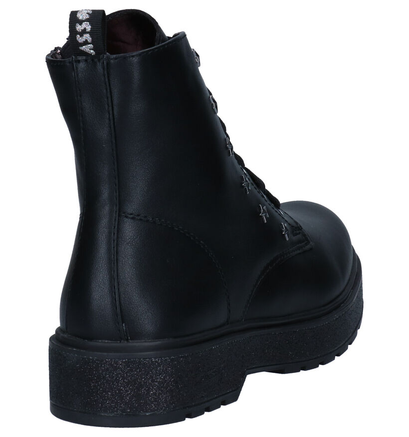 Asso Bottines en Noir en simili cuir (281474)