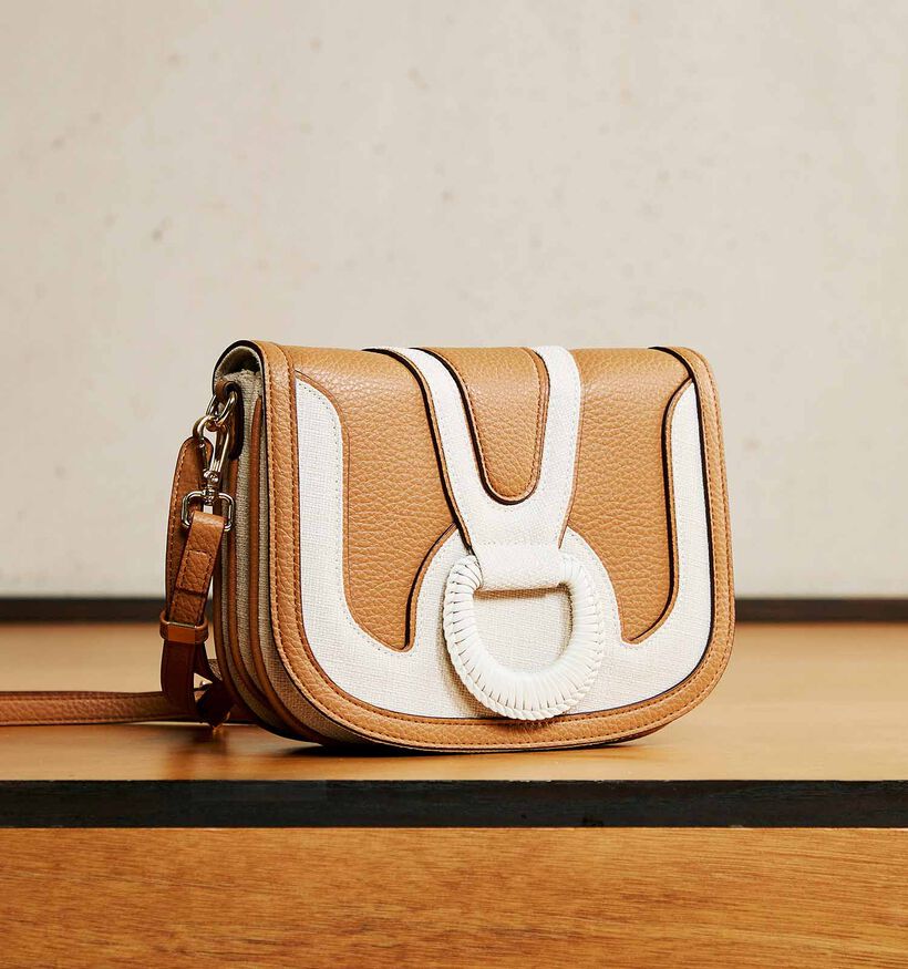 Laurent David Brooke Cognac Crossbody tas voor dames (358041)