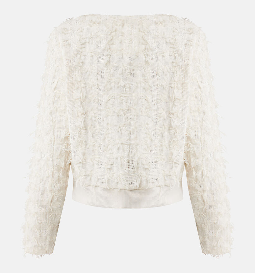 Mexx Veste bomber courte en tweed en Beige pour femmes (353214)