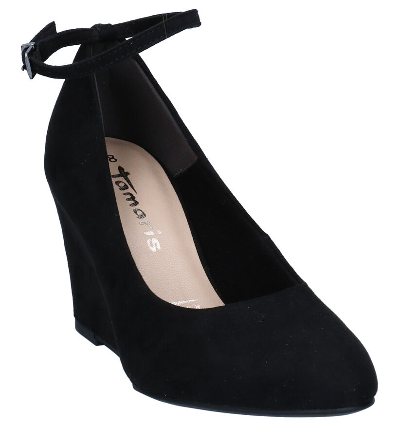 Tamaris Touch It Zwarte Pumps in stof (280781)