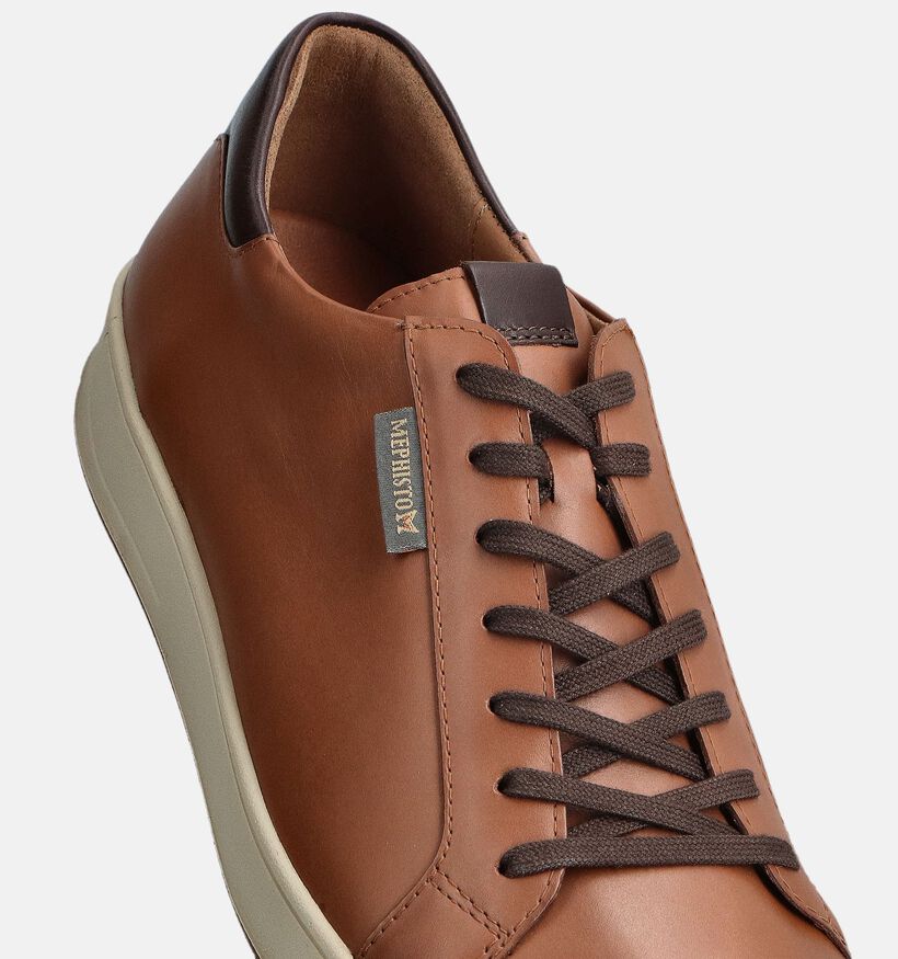 Mephisto Randy Cognac Veterschoenen voor heren (370188) - geschikt voor steunzolen