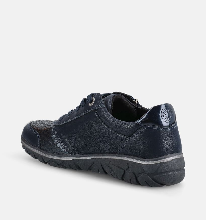 Relife Donkerblauwe Schoenen met Veter en Rits voor dames (377791) - geschikt voor steunzolen