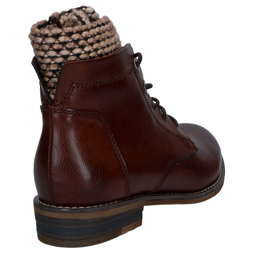 Marco Tozzi Bottines à lacets en Marron en cuir (296930)