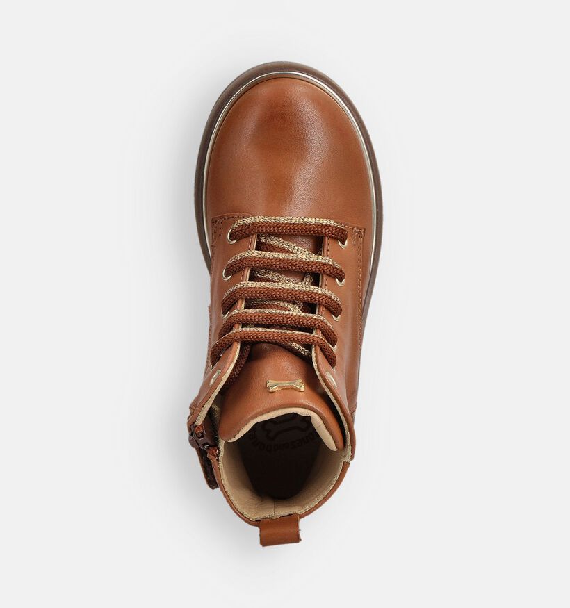 STONES and BONES Fardh Bruine Bottines voor meisjes (361994) - geschikt voor steunzolen