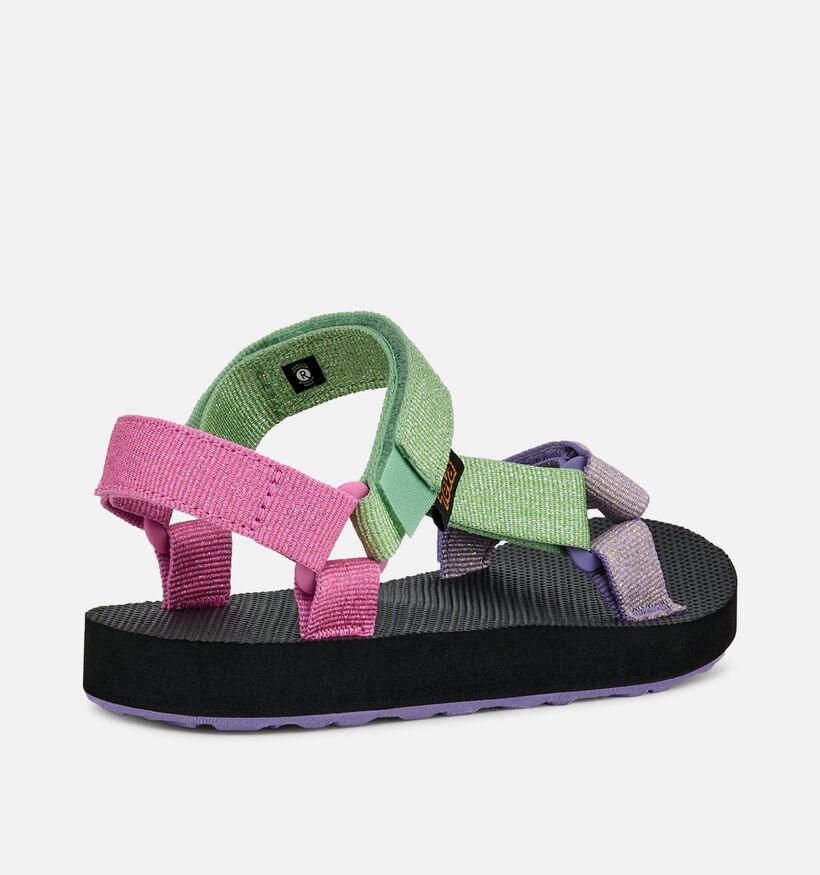 Teva Original Universal Metallic Groene/Roze Sandalen voor meisjes (370243)