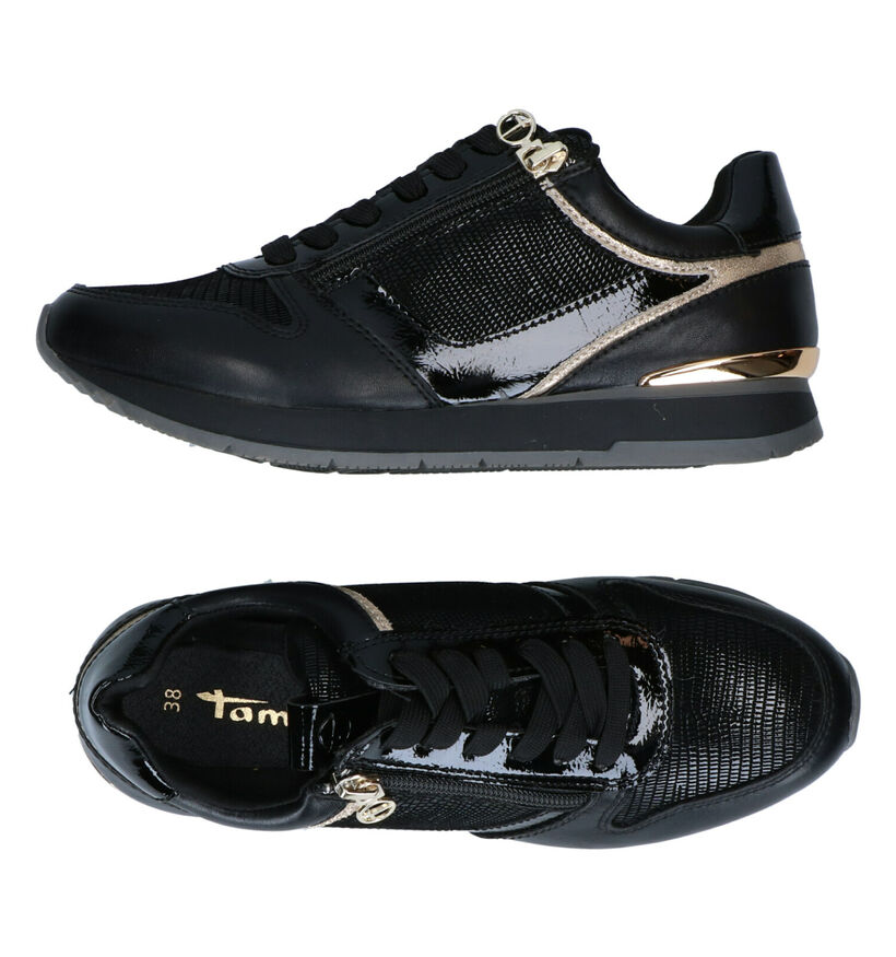 Tamaris Zwarte Sneakers in kunstleer (293896)