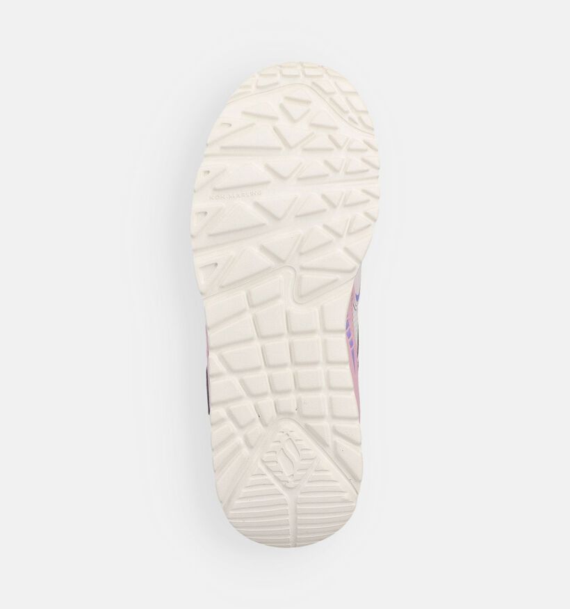 Skechers Uno Lite Baskets basses en Rose pour filles (367804)