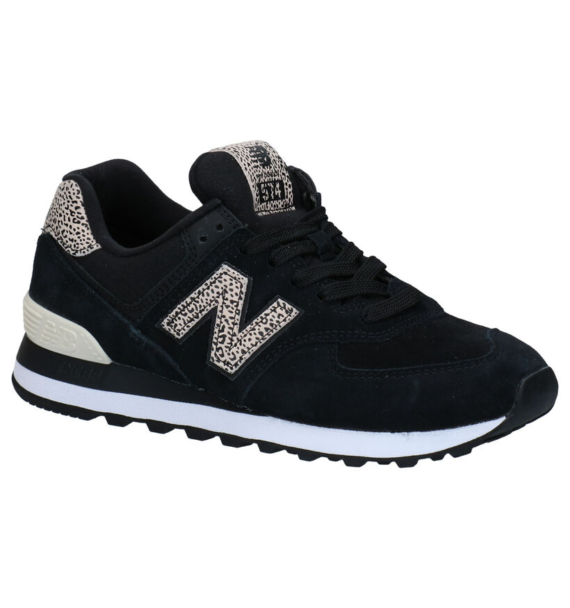 New Balance WL 574 Baskets en Vert pour femmes (349411) - pour semelles orthopédiques