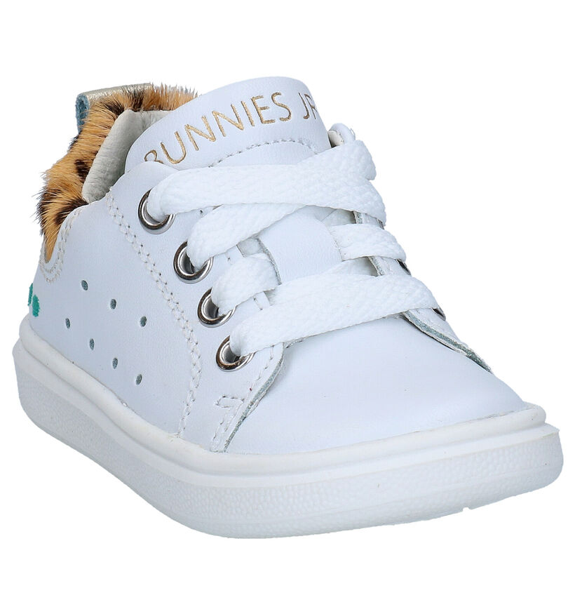 Bunnies Kiki King Chaussures à lacets en Blanc en cuir (275284)