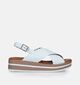 Oh My Sandals Sandales compensées en Blanc pour femmes (340080)
