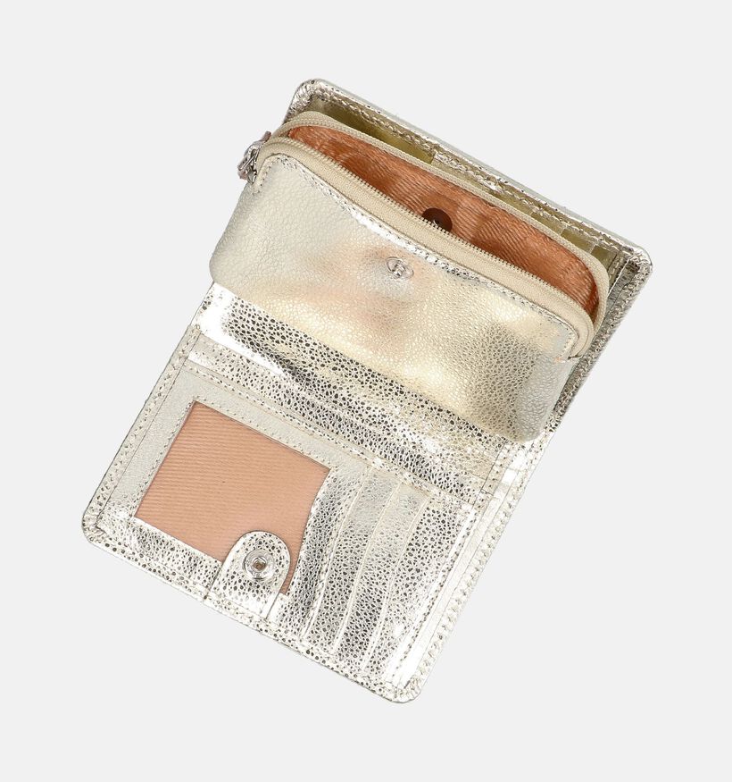 Crinkles Gouden Ritsportemonnee voor dames (373846)