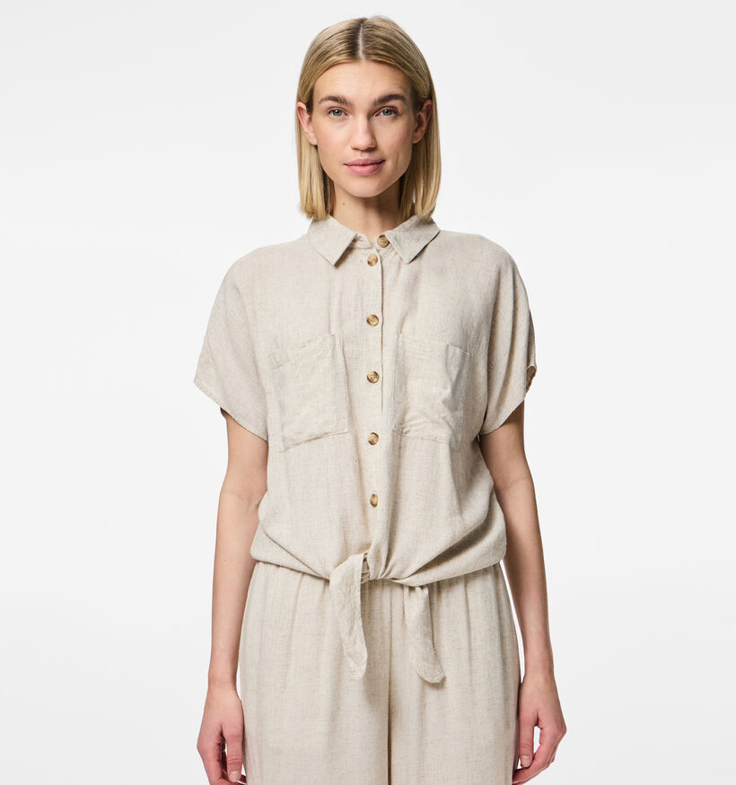 Pieces Pia Beige Hemd voor dames (351113)