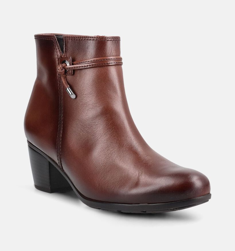Gabor Best Fitting Bottines &agrave; talons en Cognac pour femmes (380070)