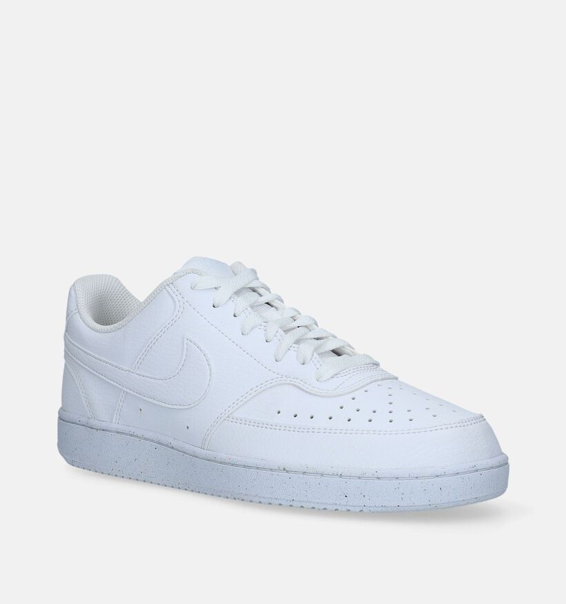 Nike Court Vision Low Next Nature Witte Sneakers voor heren, jongens (340386)