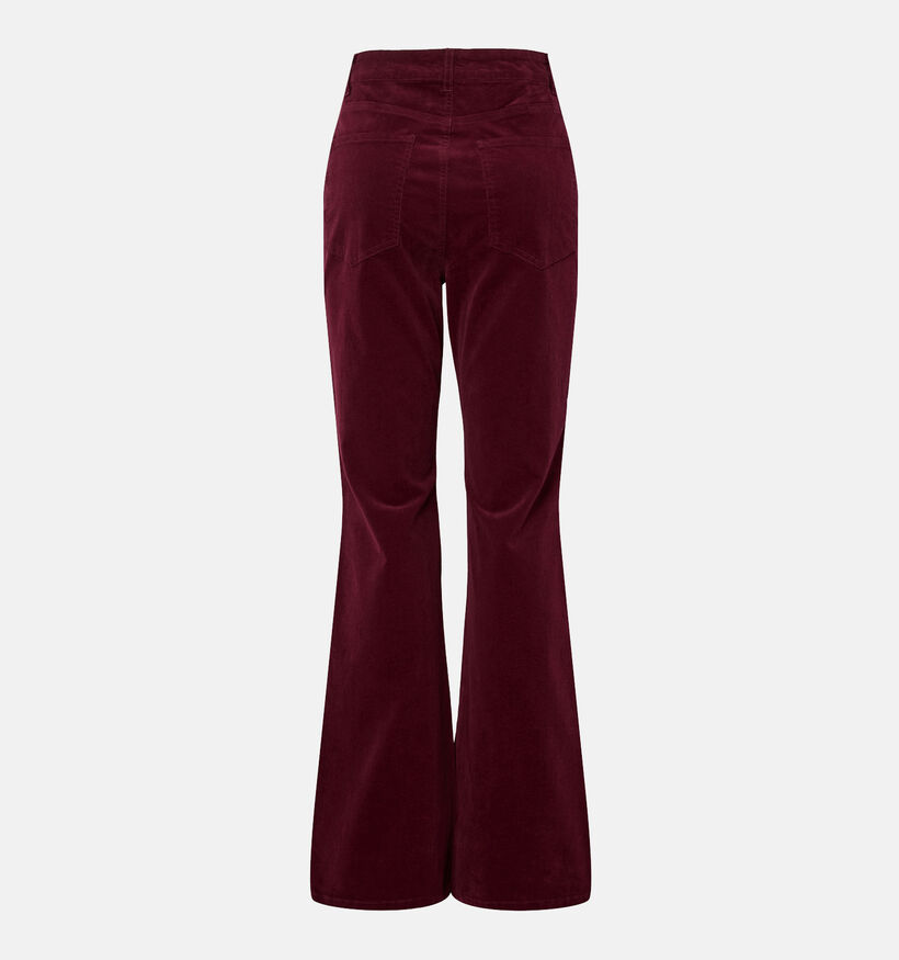 Pieces Joya Flared Corduroy Bordeaux Jeans voor dames (362265)
