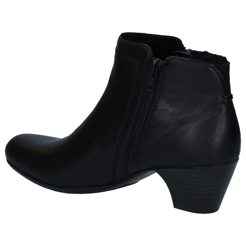 Rieker Bottillons à talons en Noir en cuir (283908)