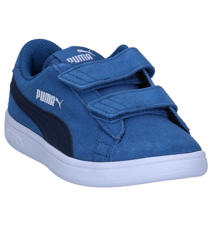 Puma Smash Baskets en Bleu en daim (293446)