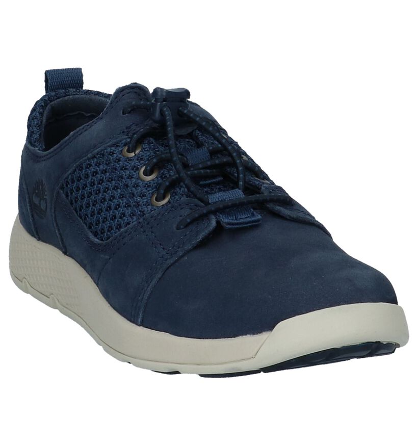 Timberland Flyroam Blauwe Veterschoenen in leer (212186)