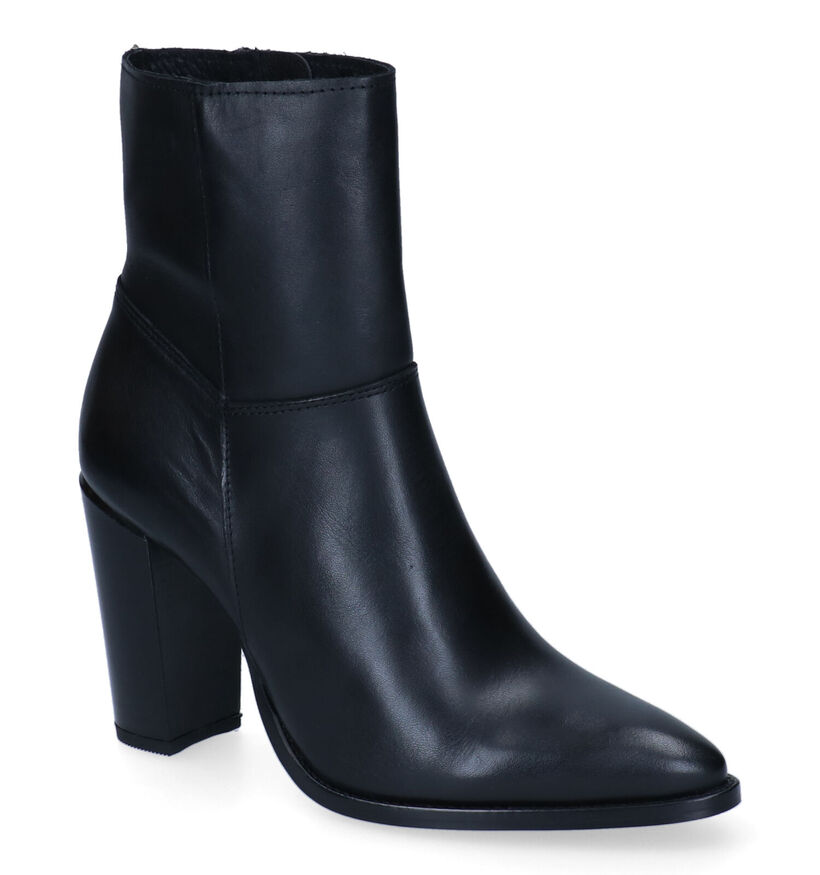 Poelman Bottines à talons en Noir pour femmes (310319)