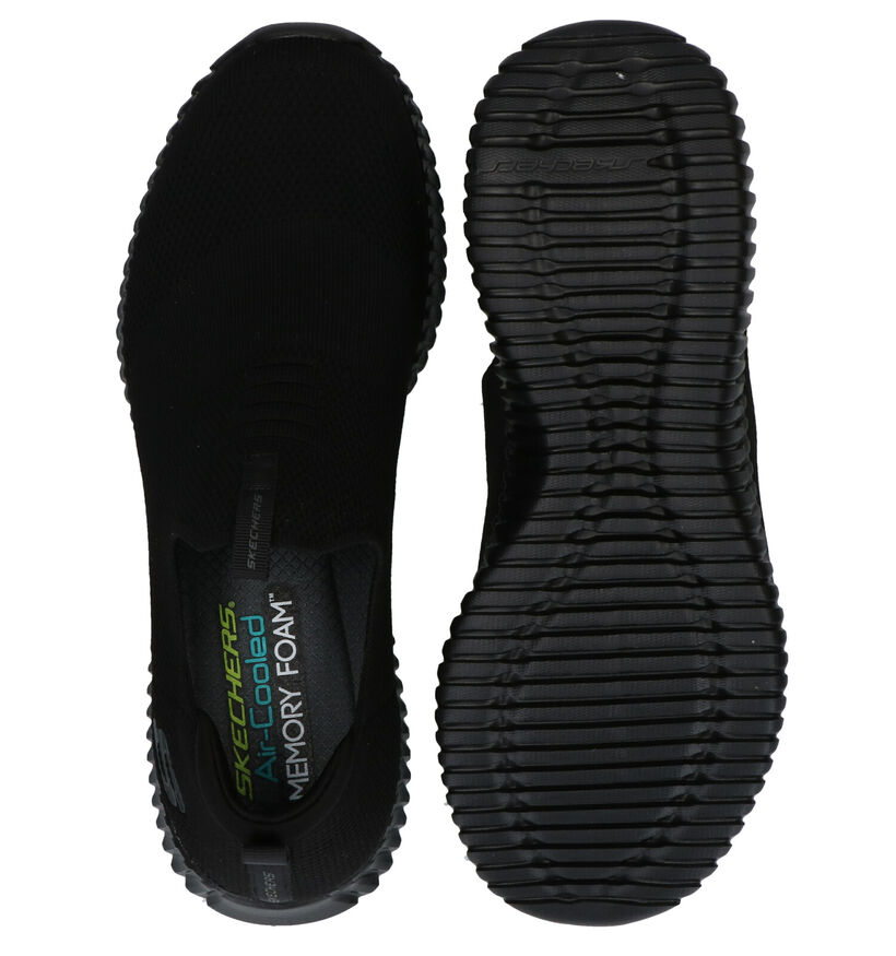 Skechers Elite Flex Wasik Baskets slip-on en Noir en textile (305959)