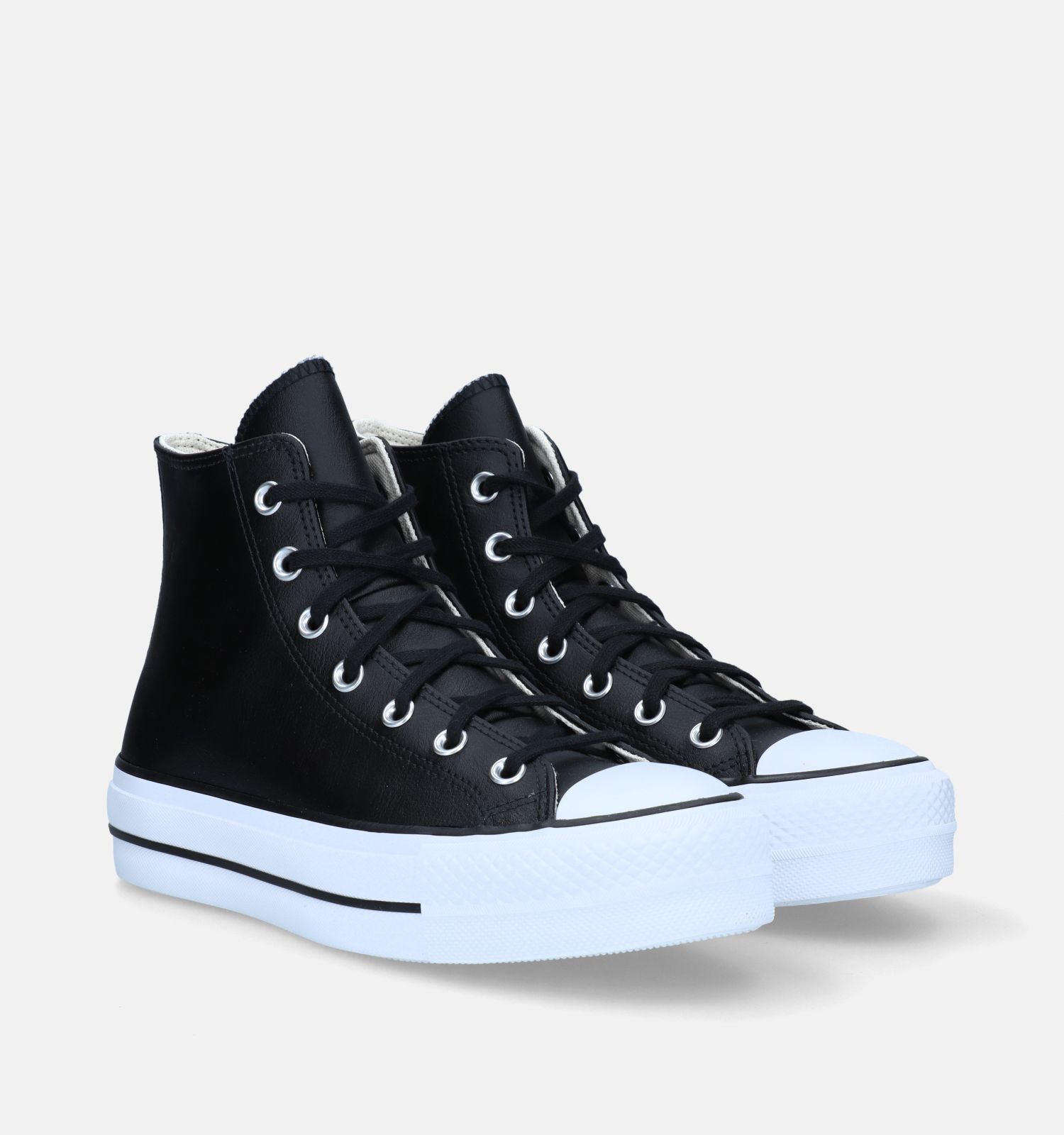 Converses hautes noires plateforme store