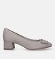 Tamaris Taupe Pumps met blokhak voor dames (328264)