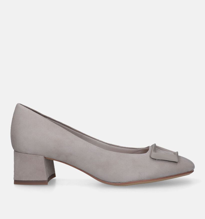 Tamaris Escarpins aves talon carré en Taupe pour femmes (328264)