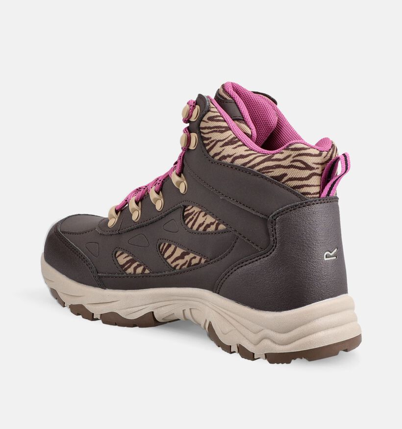 Regatta Womens Vendora Chaussures de randonn&eacute;e en Brun fonc&eacute; pour femmes (378573) - pour semelles orthop&eacute;diques